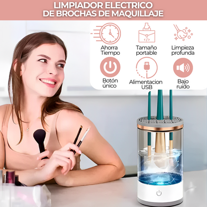 Lúcete™ - Limpiador Automático de Brochas & Blenders